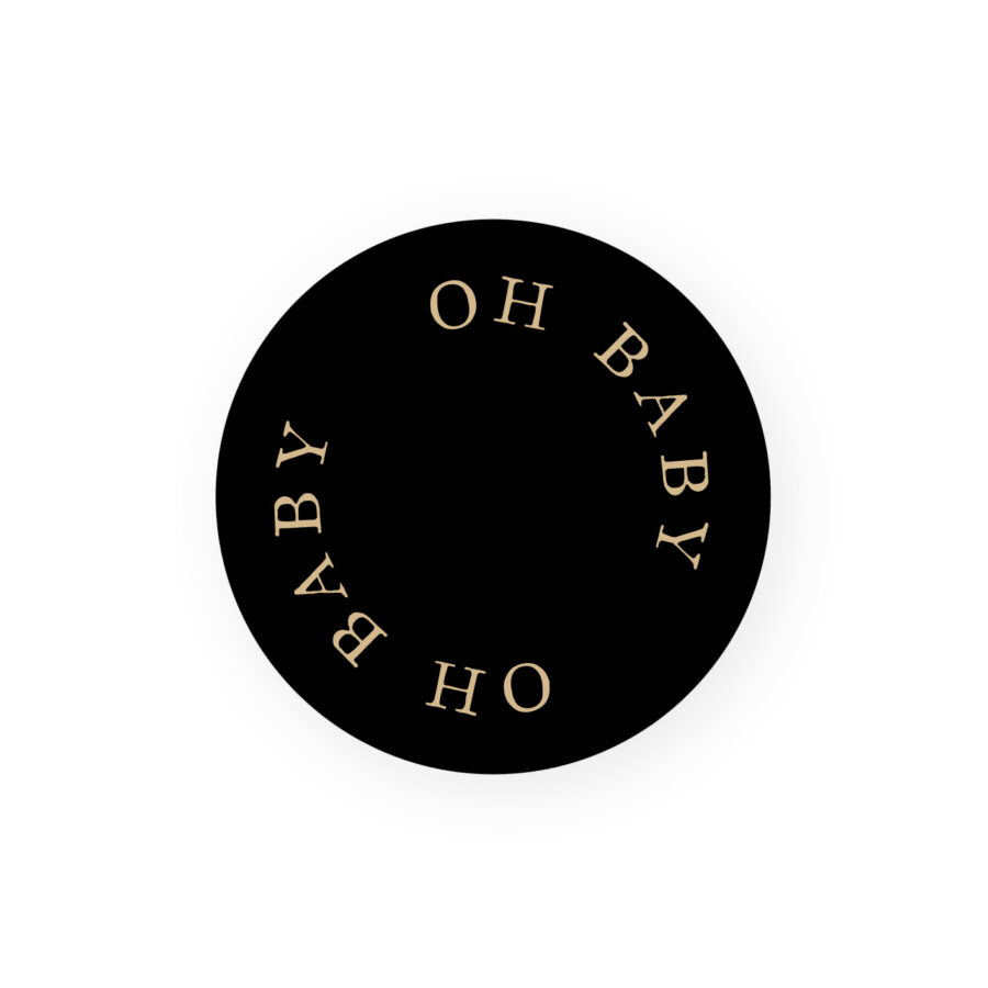 4x Sticker Baby | Goudfolie